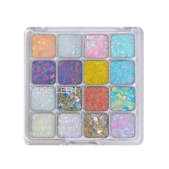 Colorful 16-Color Eyeshadow Palette Glitter Matte Sequins Eyeshadow Makeup Earth Long-Lasting