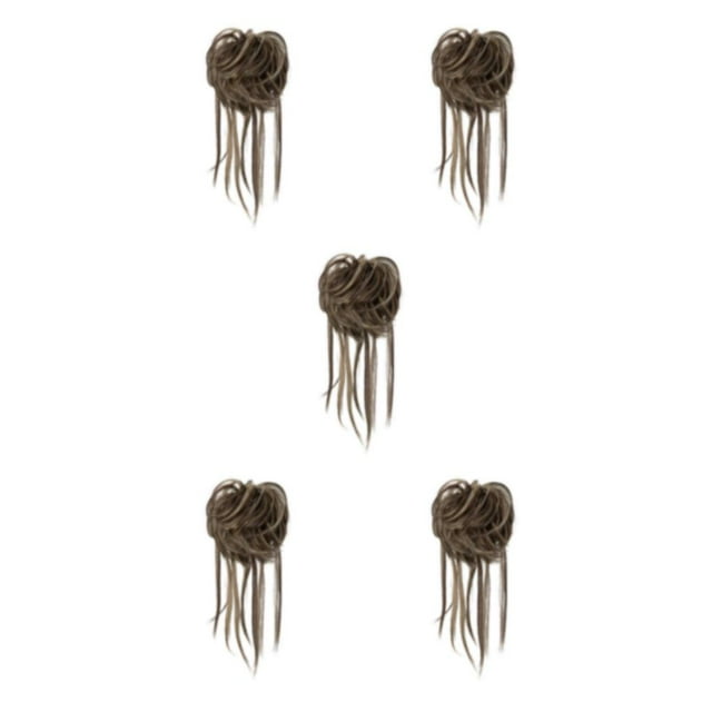 Guardoinrt Curly Hair Bun Any Occasion And Hair Type Made Of Materials Ponytail Extension 6h24b 5Set