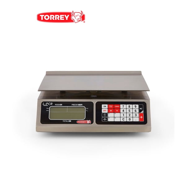 Bascula Digital Torrey LPCR40N capacidad 40kg y precision de 5 gramos Torrey Electronics LPCR40N