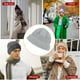 thumbnail image 5 of Qarigey Gorras Otoño Invierno Gorros de melón de punto Sombreros de protección Jersey Hip Hop Sombreros Regalos al aire libre Esquí gris claro Type3 NO3 Qarigey AP010148-07, 5 of 6