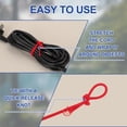thumbnail image 4 of Cuerda elástica Uxcell, cuerda elástica de bungee para kayak, cuerda de estiramiento para camping, bicicleta, sujeción para kayak, color amarillo, 4 of 6