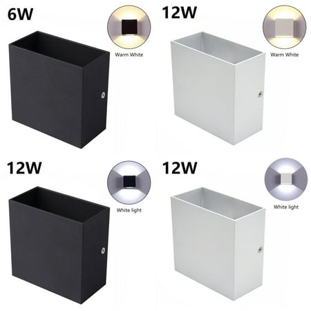 

DUFDIEJ Sleek and modern decorative aluminum LED wall light with 12W design perfect for enhancing the ambiance of your porch garden bedroom or indoor bedside illumination.