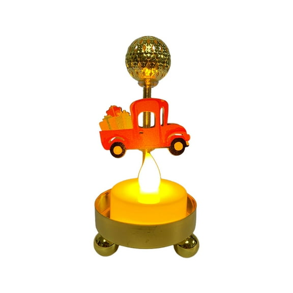 HBBKVI Thanksgiving Decorations LED Electronic Candlestick Iron Painted Turkey Maple Modeling Lamp Thanksgiving Night Light Ornaments