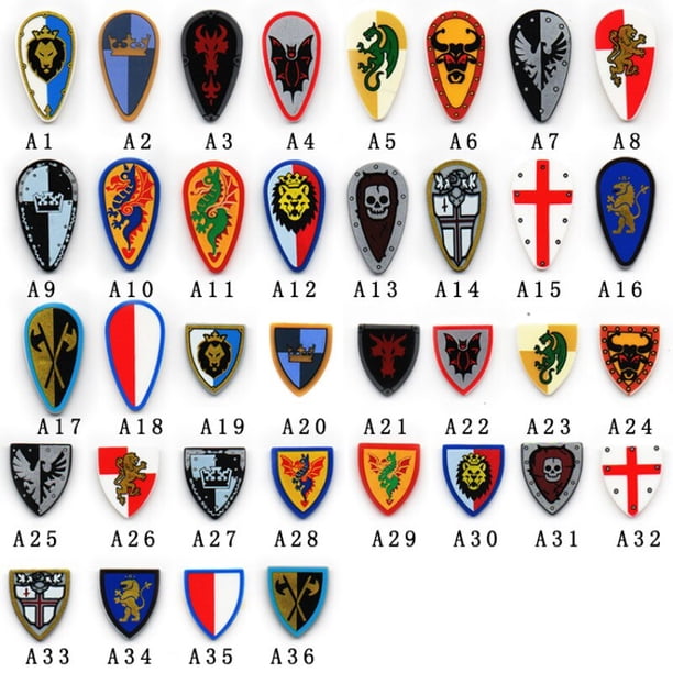 Medieval Rome Castle Knights Figures Accessories Shield Spartacus Soldier Crusader Dragon Cavalry Weapon MOC Building Blocks ToyA15 He Qiyong unisex