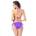 thumbnail image 2 of Luxalzxs Bikinis Sets for Women Sexy Bandage Solid Color Brazilian Swimwear Two Pieces Swimsuit Padded Thong Bathing Suits, 2 of 4