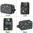 thumbnail image 2 of Toiletries Bag,DarkBlue Dinosaurs Words Pattern Mens Womens Toiletry Bag Bathroom Bag,Waterproof Toiletry Travel Bag Dopp Kit Shaving Bag 11x6.3x5.1 Inch, 2 of 5