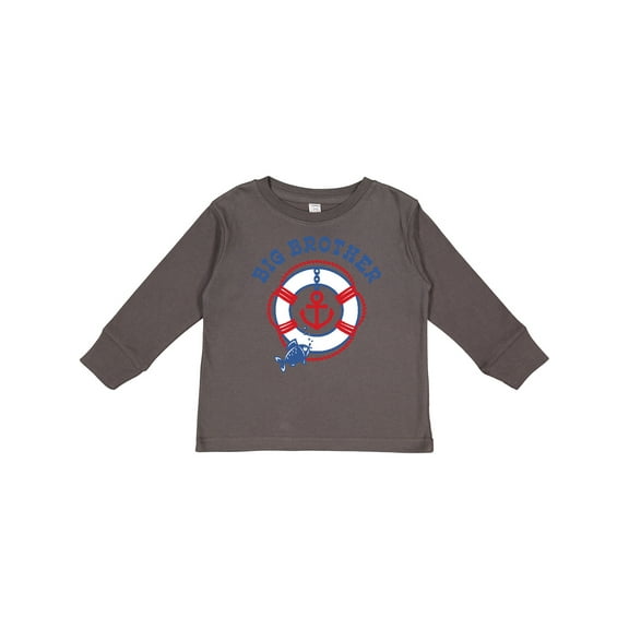 Inktastic Nautical Big Brother Boys Long Sleeve Toddler T-Shirt
