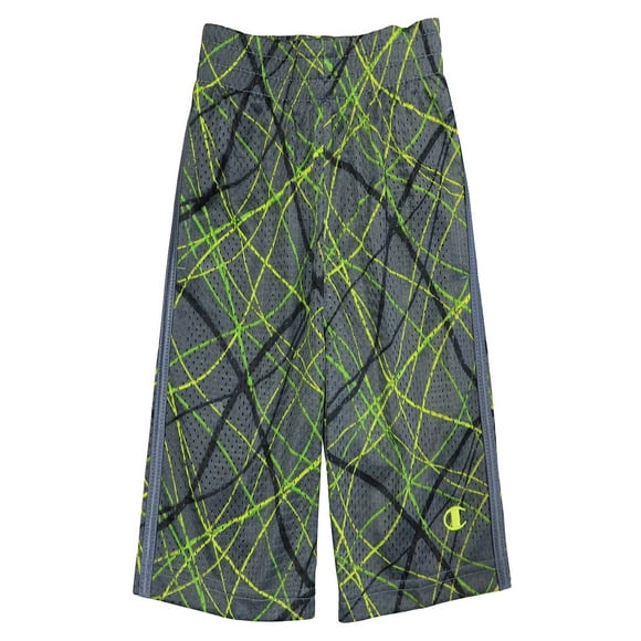 Champion Little Boys' Fast Break Athletic Mesh Shorts- Size 5/6 (Grey)