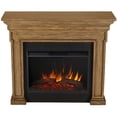 thumbnail image 3 of Real Flame Emerson Grand Electric Wood Fireplace in English Oak, 3 of 8