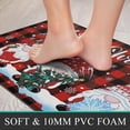 thumbnail image 4 of Christmas Anti Fatigue Kitchen Mat Set of 2, Waterproof Non-Slip Kitchen Mats and Rugs, Cushioned Buffalo Plaid Kitchen Rugs Comfort Floor Mat for Kitchen, Floor,Office, Sink, Laundry, 4 of 6