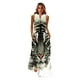 thumbnail image 1 of MOVOKAKA Ladies Spring Summer Long Dress Women Sleeveless V-neck Loose Elegant Dresses Party Printing Vintage Beach Dress FemaleL Gao Jinjia LED, 1 of 2