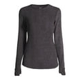 thumbnail image 6 of ClimateRight by Cuddl Duds Women's Stretch Fleece Base Layer Crewneck Thermal Top with Cuff Thumbhole, 6 of 6