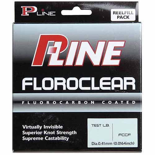 P-Line Floroclear Clear Fishing Line 4 Lb 300 Yards Fluorocarbon Coated 
