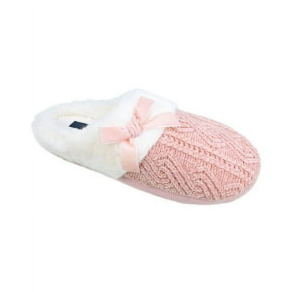 Women's Rachel Rachel Roy Chenille Knit Clog Memory Foam Slippers,Pink,S