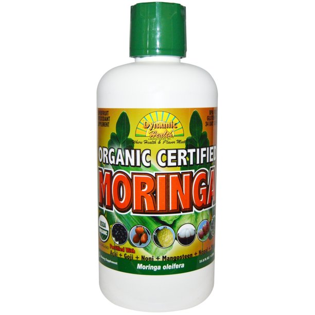 Dynamic Health Organic Moringa Juice Blend, 33.8 Oz