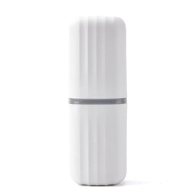 Estuche Portátil Porta Cepillo Dientes Y Pasta Dental Blanco Genérica Resistente