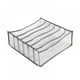 thumbnail image 2 of Caja de almacenamiento plegable con 3 cajones y compartimentos para guardar ropa interior, sujetadores y calcetines., 2 of 8