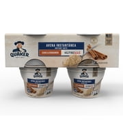 Quaker Instant Oatmeal Express Cups - Cinnamon Flavor, 6oz, 4 pack