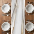 thumbnail image 6 of White Golden Marble Table Runner - 72 Inch Long, Kitchen Dining Table Runner Dresser Scarves, Modern Abstract Art Marble Farmhouse Decor for Coffee Tables Wedding Party Banquet, 6 of 8