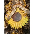thumbnail image 2 of Sunflower Deco Ribbon Wreath, Everyday Wreath, Home Décor, 2 of 4