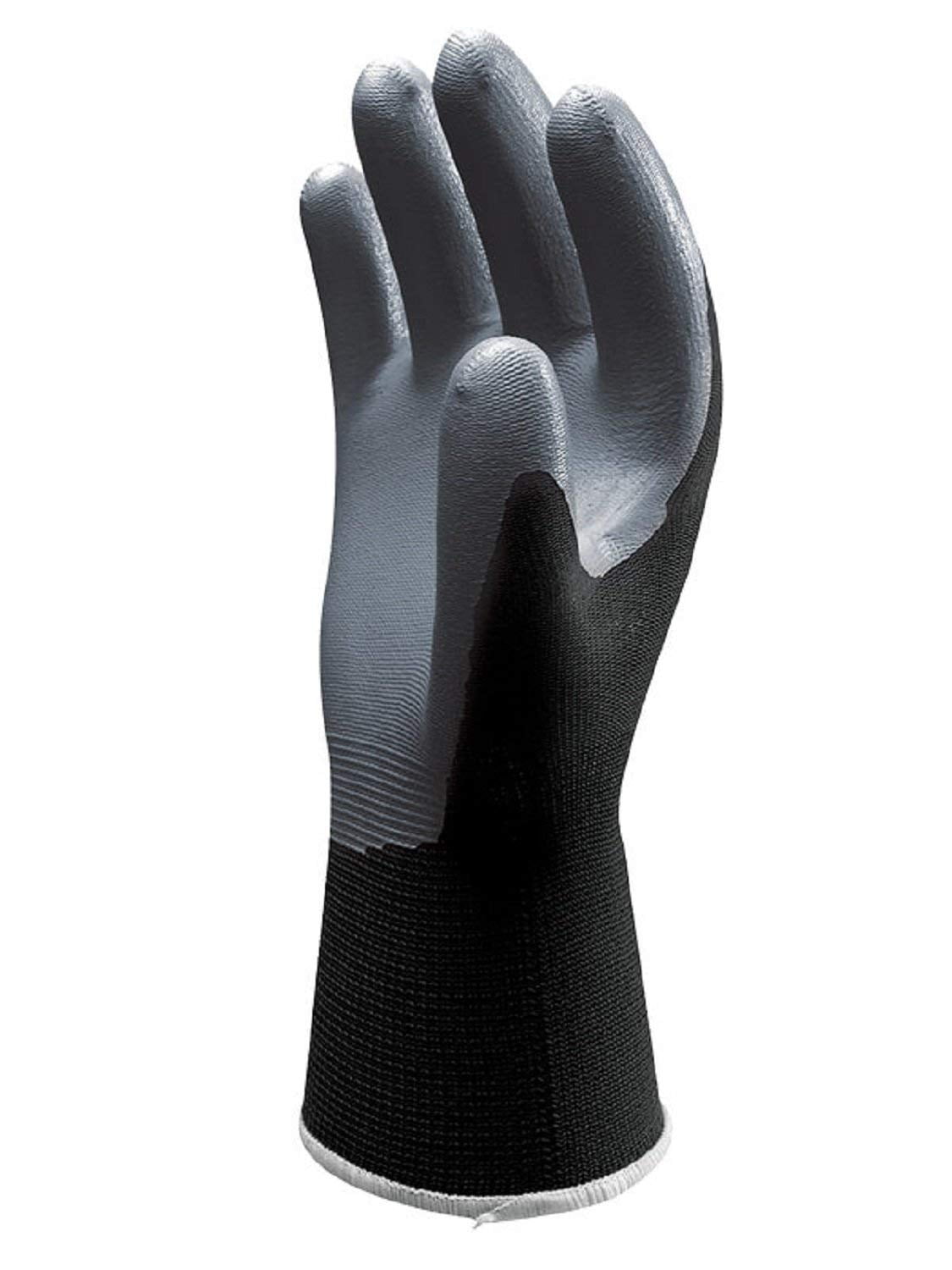 12 Pack - SHOWA Atlas 370 Black Work Gloves - Large