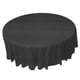 thumbnail image 1 of Manteles desechables redondos de 84 pulgadas para fiestas, color negro, 1 of 7