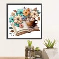 thumbnail image 1 of 5D DIY taladro redondo completo pintura de diamante libros café kit decoración del hogar 40x40cm JShteea El nuevo, 1 of 9
