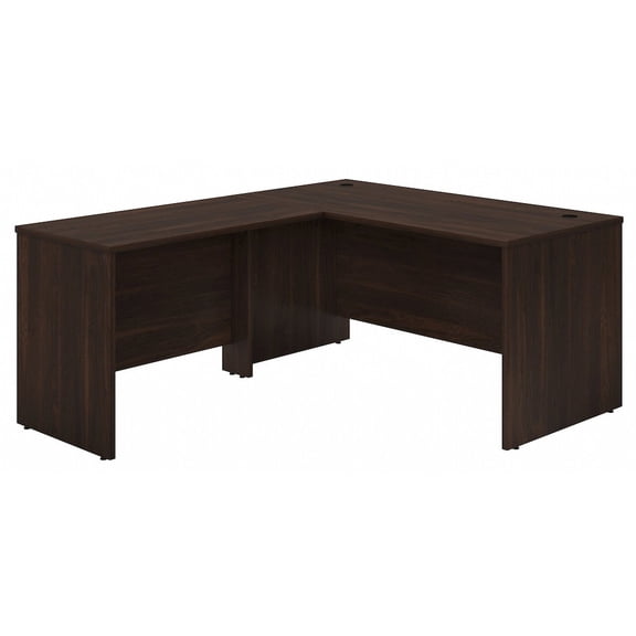 Studio C 60W L Shaped Desk with 42W Return in Black Walnut - Engineered Wood