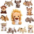 thumbnail image 3 of 12 Pieces Mini Stuffed Forest Animals Jungle Animal Plush Toys in 4.8 Inch Cute Plush Elephant Lion Giraffe Tiger Plush for Animal Themed Parties Teac, 3 of 4