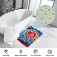 thumbnail image 3 of Tie Dyeing Polyester Non-Slip Machine Washable Bath Rug Indoor Rug Door Carpet, 3 of 6