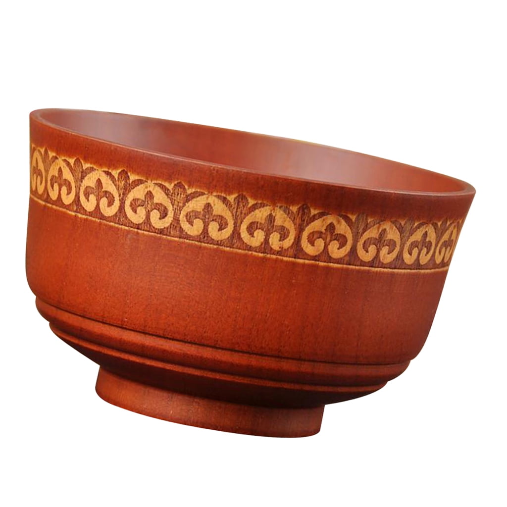 Heat Resistance Natural Wood Bowl Soup Salad Noodle Rice Bowl Wooden Fruit Bowls Heat Resistance Natural Wood Bowl Soup Salad Noodle Rice Bowl Wooden Fruit Bowls