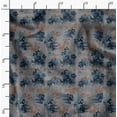thumbnail image 2 of Soimoi Leaf Print, Silk Fabric, Decor Sewing Fabric by The Yard 42 Inch Wide,Decorative Fabric for Shirts Suits Ties, Gray, 2 of 6