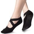 thumbnail image 2 of Calcetines Acolchados Acolchados Antideslizantes Para Mujer Yoga Pilates Ballet Barre Piyo Calcetines (Paquete De 5 Pares) Namotu CZYD-ZC119, 2 of 4