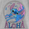thumbnail image 2 of Girl's Lilo & Stitch Pink and Blue Aloha  Graphic Tee Athletic Heather X Large, 2 of 5