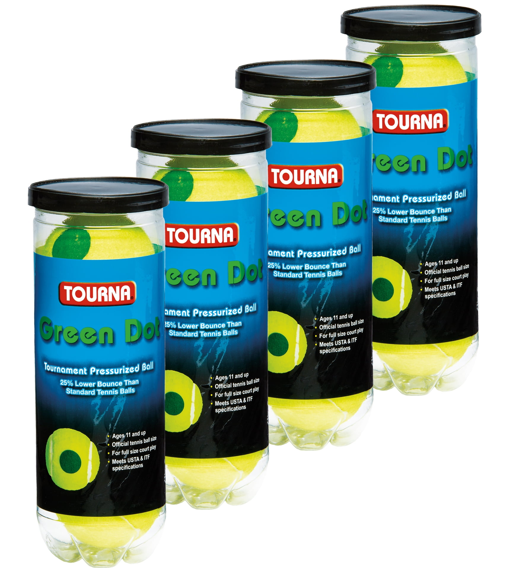 Photo 1 of Kids Green Dot Pressurized Balls - 4 Cans