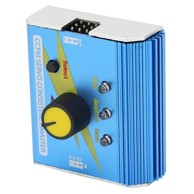 Servo Tester, ECS Consistency Speed Controller Reliable Aluminium Alloy Shell Easy Operation With 3-Gear Indicator Light For RC Airplane For RC Helicopter