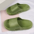 thumbnail image 5 of Ccpelsie Kids Boys Girls Slides Sandals Comfort Non-Slip Beach Pool Shower Shoes Indoor Outdoor (Little Kid/Big Kid)（Green,26), 5 of 5