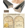 thumbnail image 5 of DECORARTS - The Ten Commandments Wall Decor (Jewish Talmud Version). Giclee Print on Acid Free Cotton Canvas Matching with Solid Wood Black Silver Frame, Total Framed Size: W 27.25" x H 39.25", 5 of 6