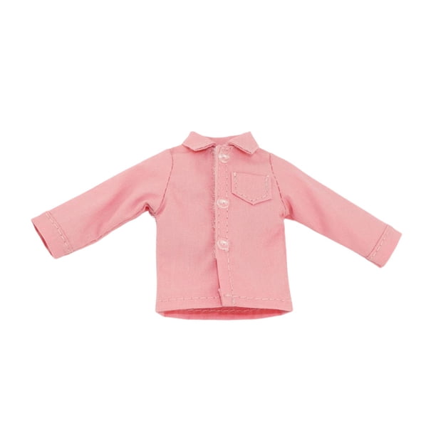 Ropa para figuras de acción a escala 1/12: camisa de tela, atuendo moderno en miniatura para figuras masculinas de 6 pulgadas. Rosa