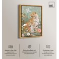 thumbnail image 2 of Leopard Spring Canvas Vintage Animal Art by Art Remedy, Gold Frame, 36" x 54", 2 of 7