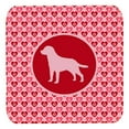 thumbnail image 1 of Labrador Valentine Hearts Foam Coasters - Set 4, 3.5 x 3.5 In., 1 of 1