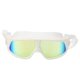 thumbnail image 1 of Gafas de natación antivaho impermeables con montura grande para adultos, suministro de buceo de vidrio liso electrochapado, color blanco, 1 of 8