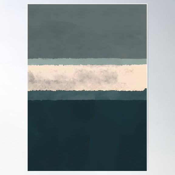 Mark Rothko Blue And Grey 1962 Poster Wall Art, Modern Wall Decor For Living Room Bedroom, 8x12 UNFRAMED