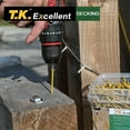 thumbnail image 4 of T.K.Excellent Deck Screw Rust Resistant Wood Screws 3 inch Tan Exterior Outdoor Fasteners 315 Pcs, 4 of 9
