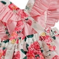 thumbnail image 5 of LOVEBAY Newborn Infant Baby Girl Clothes Girls' Sleeveless Bodysuit Jumpsuit Clothes Fly Sleeve Romper Dress Baby Floral Romper Dress, 5 of 9