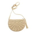 thumbnail image 5 of SPRING PARK Womens Crossbody Bags Boho Round Tassels Rattan Straw Summer Beach Crossbody Shoulder Bag, 5 of 6