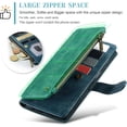 thumbnail image 3 of Para Samsung Galaxy A15 5G Funda tipo billetera con Tarjetero Soporte de Pie Bolsillo Magnético con Cremallera Correa de Cordón, Funda Tipo Billetera de Cuero con Tapa, 3 of 6