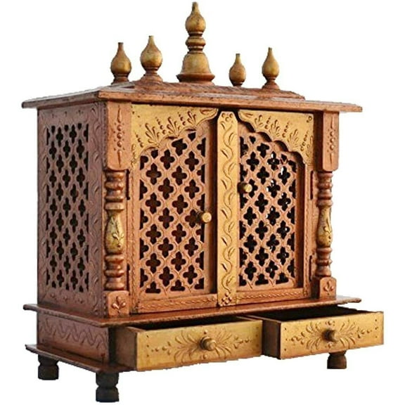 MDF Board Mandir For Home Pooja Ghar Wall Hanging Temple Home Decoration