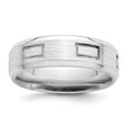 thumbnail image 5 of 925 Sterling Silver 6mm Brushed Fancy Band Ring Size 9, 5 of 7