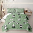 thumbnail image 2 of jejeloiu Cute Animals Bed Spread Queen Kids,Kawaii Print Queen Coverlet Set For Girls,3pcs, 2 of 7
